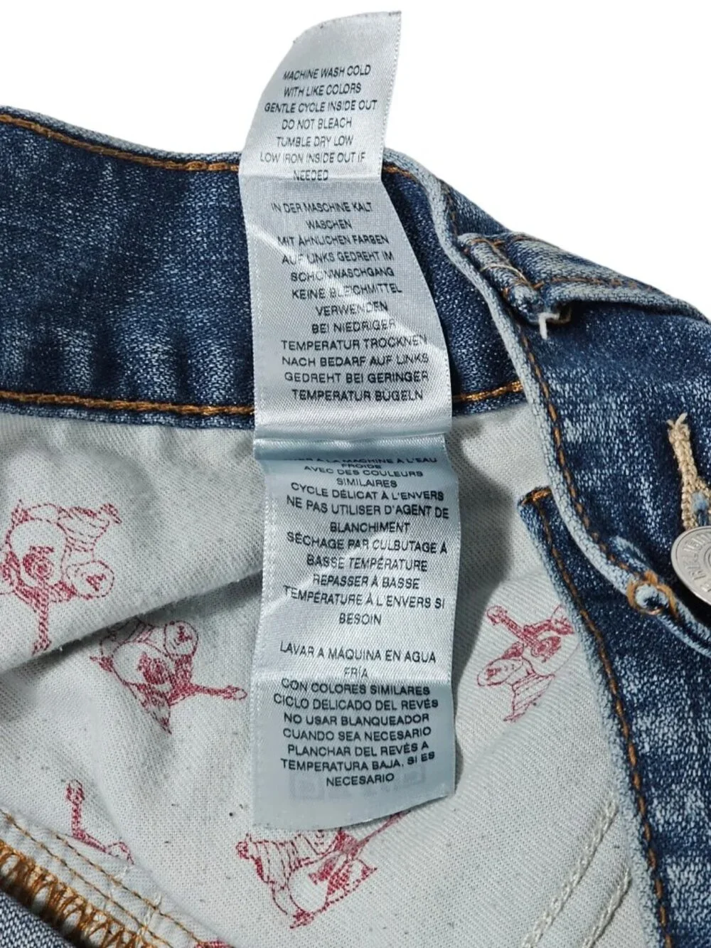 True Religion Mens Skinny Jeans Size 36 Blue Medium Wash Denim